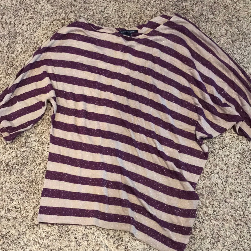 French Connection asymmetrical light sweater